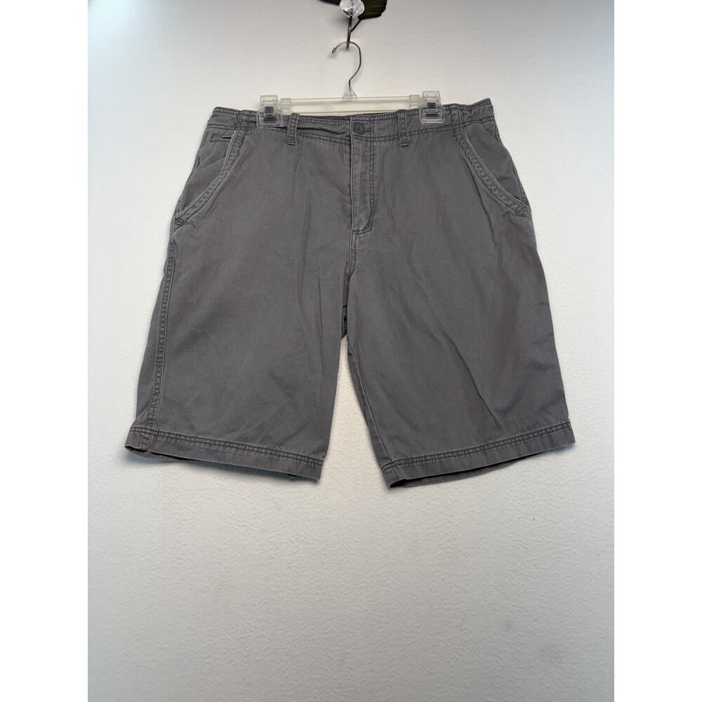 No Boundaries Men Shorts Gray 36 Chino Slash Pockets Work, Hike Casual Grungy